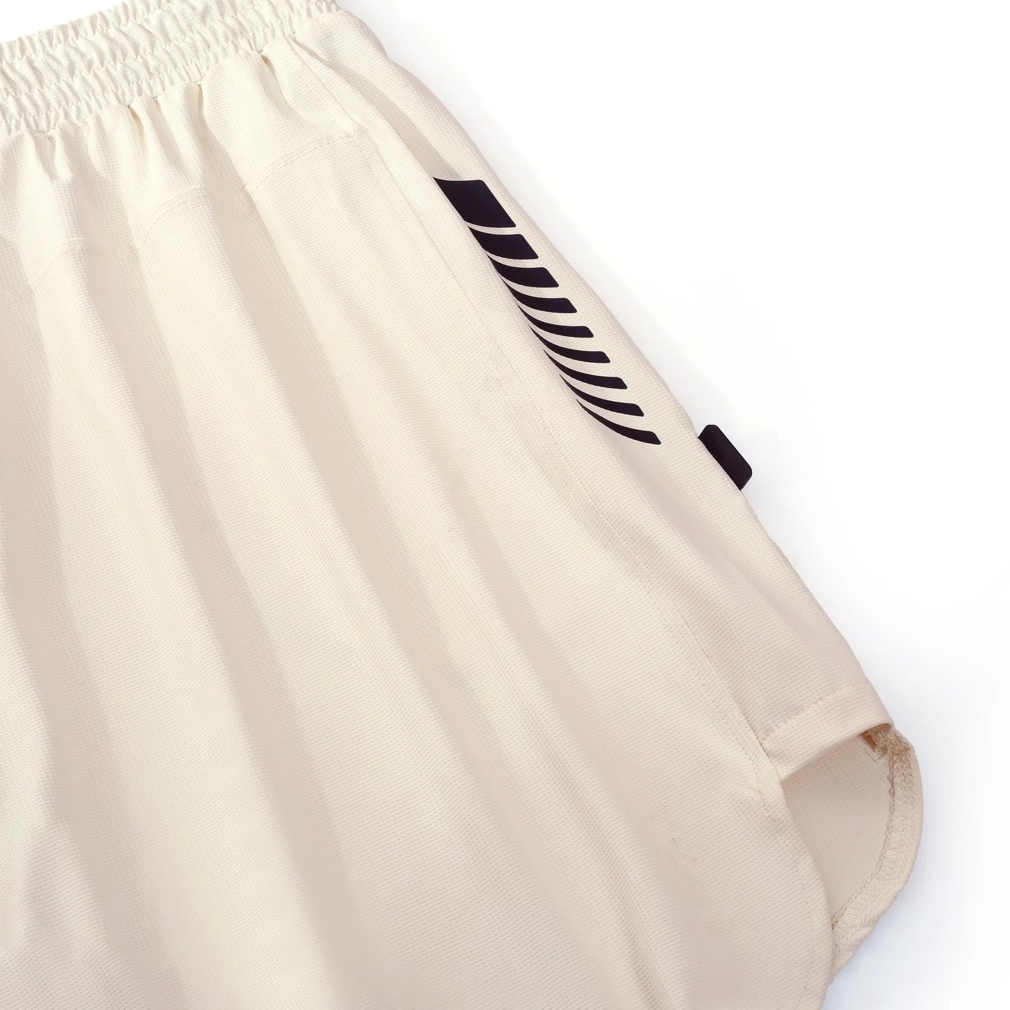 Luxora Dot Mesh Shorts - Cream