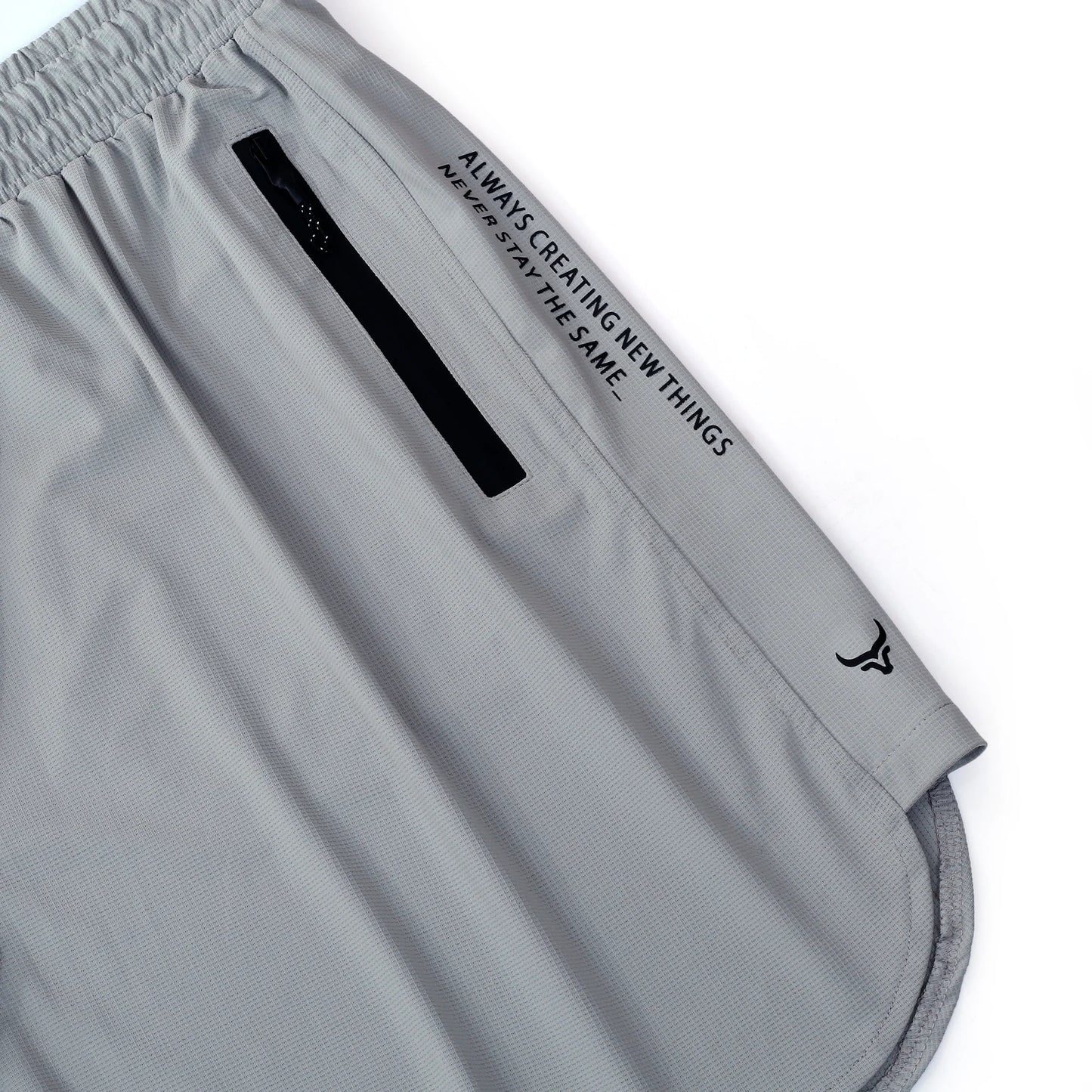 Luxora Dot Mesh Shorts - Silver Grey