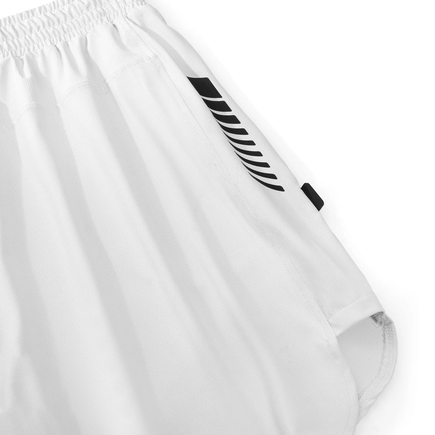 Luxora Dot Mesh Shorts - White