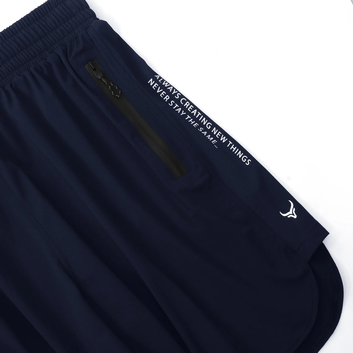 Luxora Dot Mesh Shorts - Navy