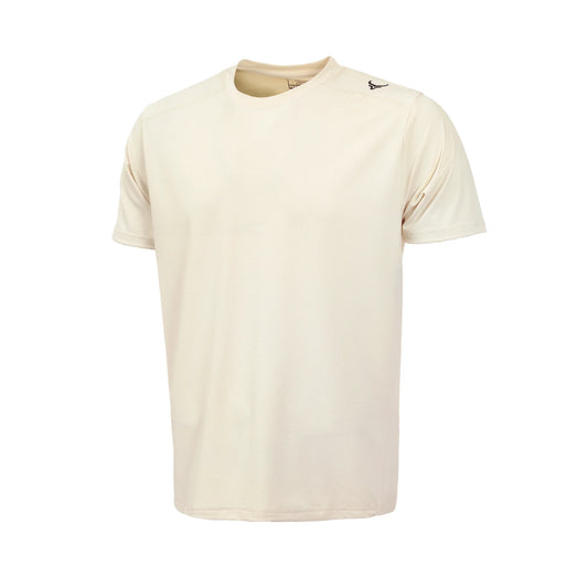 Luxora Dot Mesh Tee - Cream