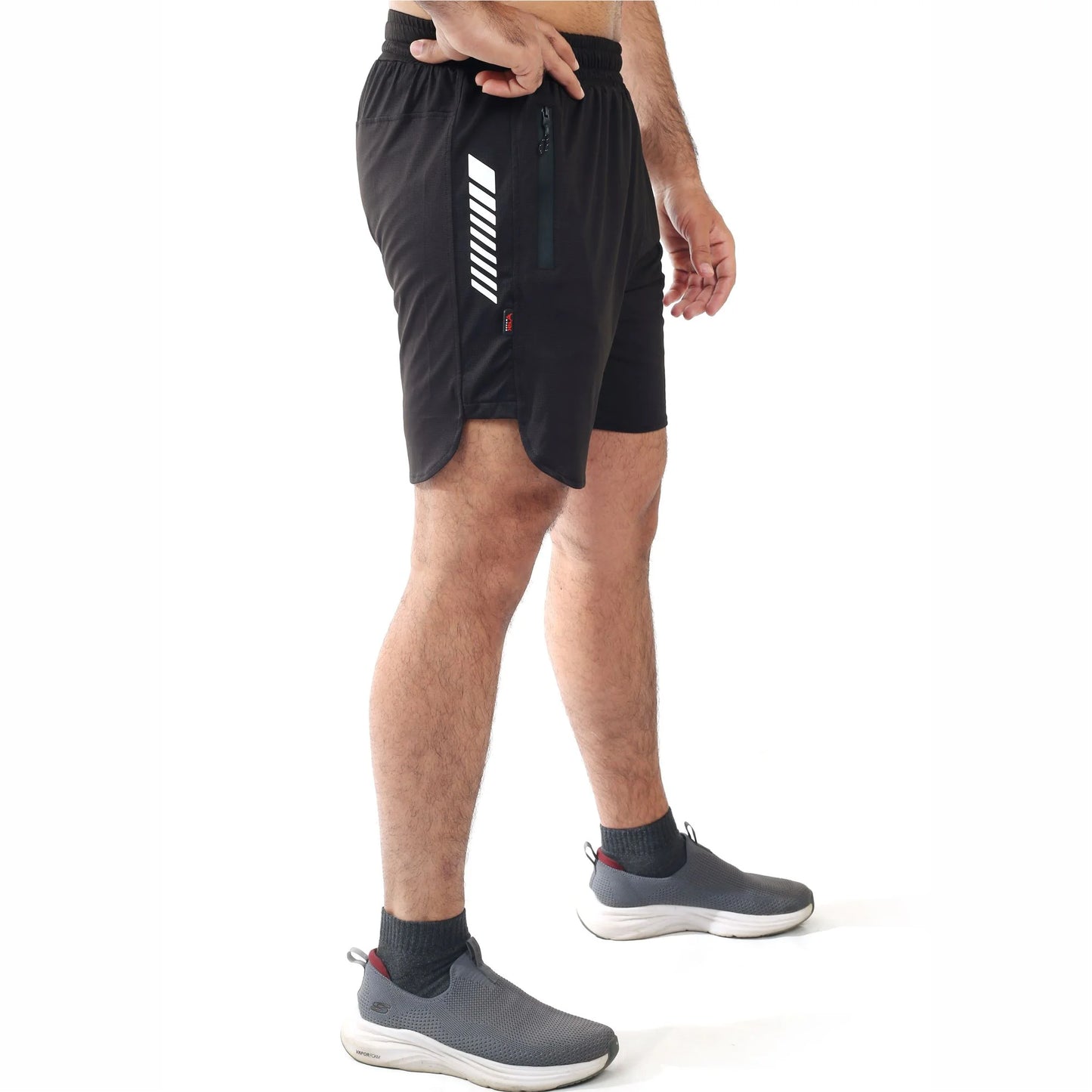 Luxora Dot Mesh Shorts - Black