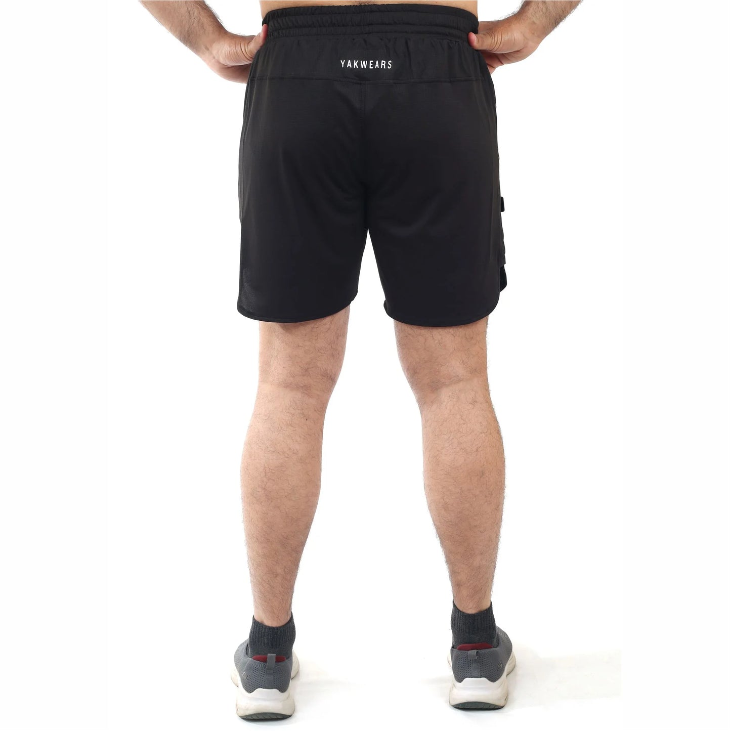 Luxora Dot Mesh Shorts - Black