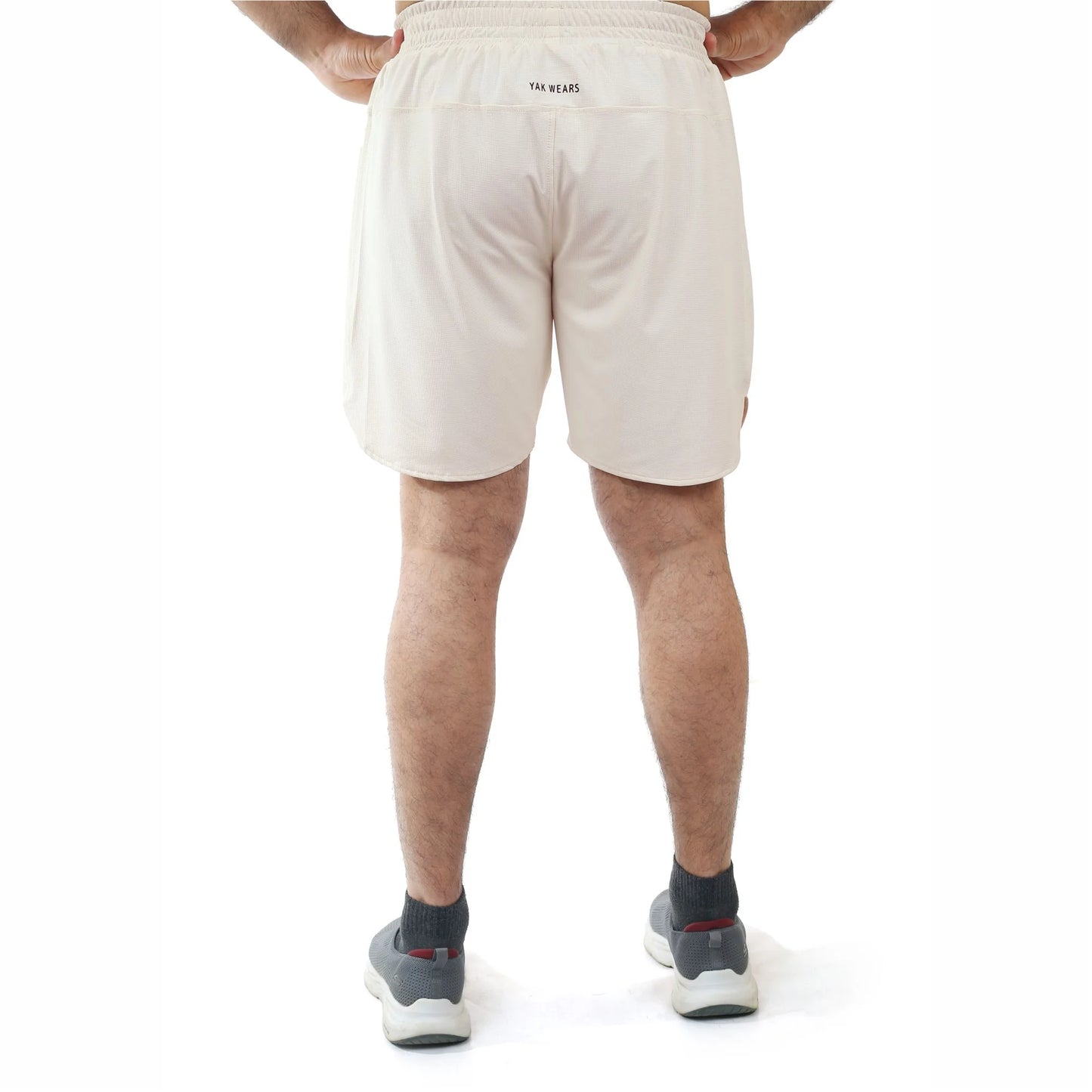 Luxora Dot Mesh Shorts - Cream