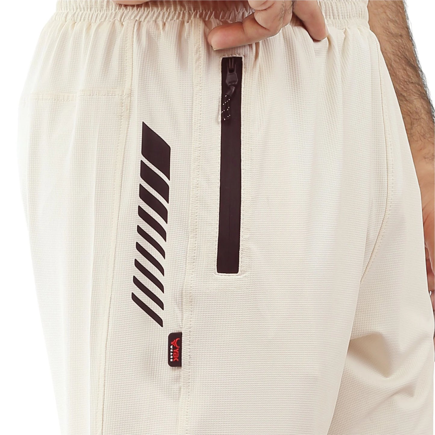 Luxora Dot Mesh Shorts - Cream