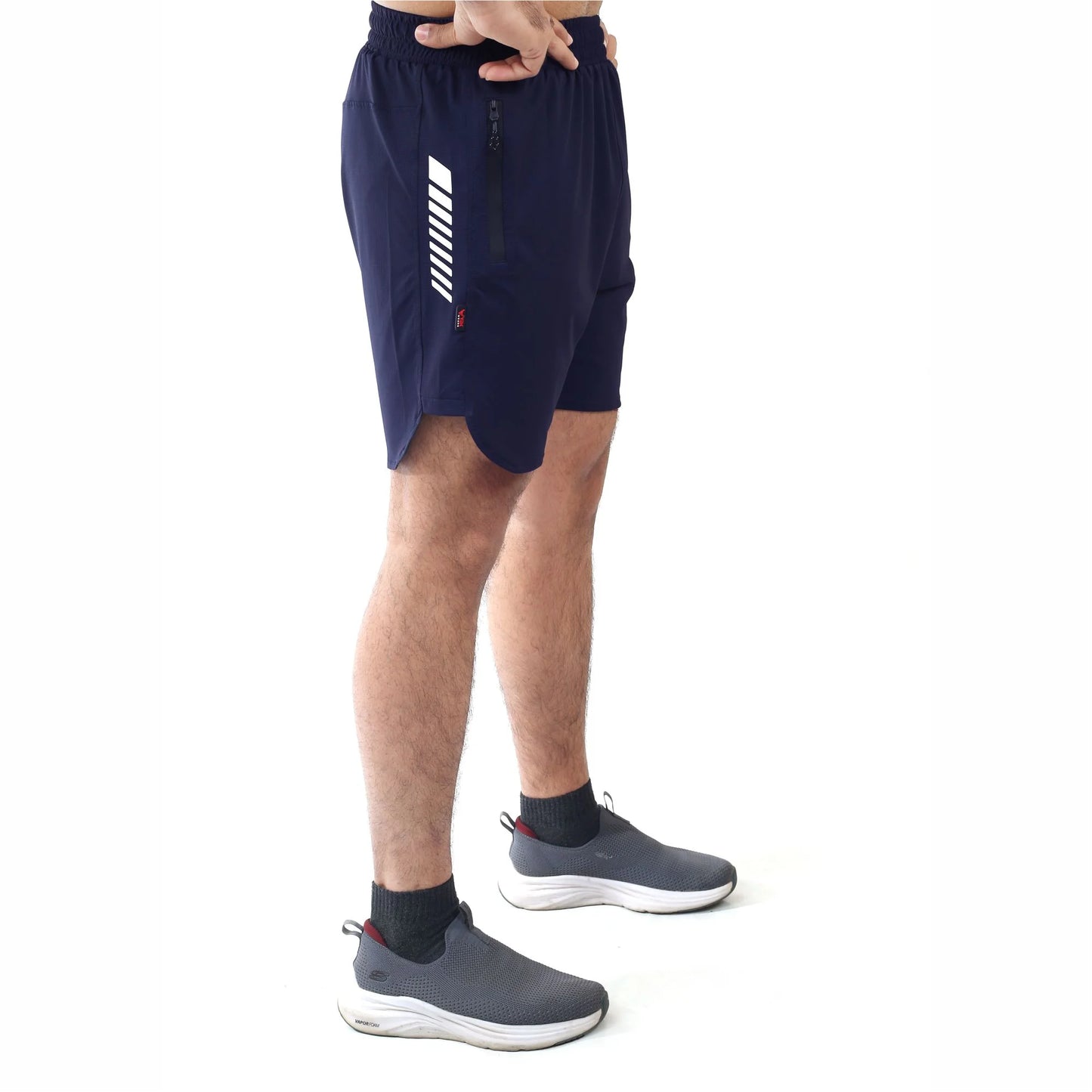 Luxora Dot Mesh Shorts - Navy