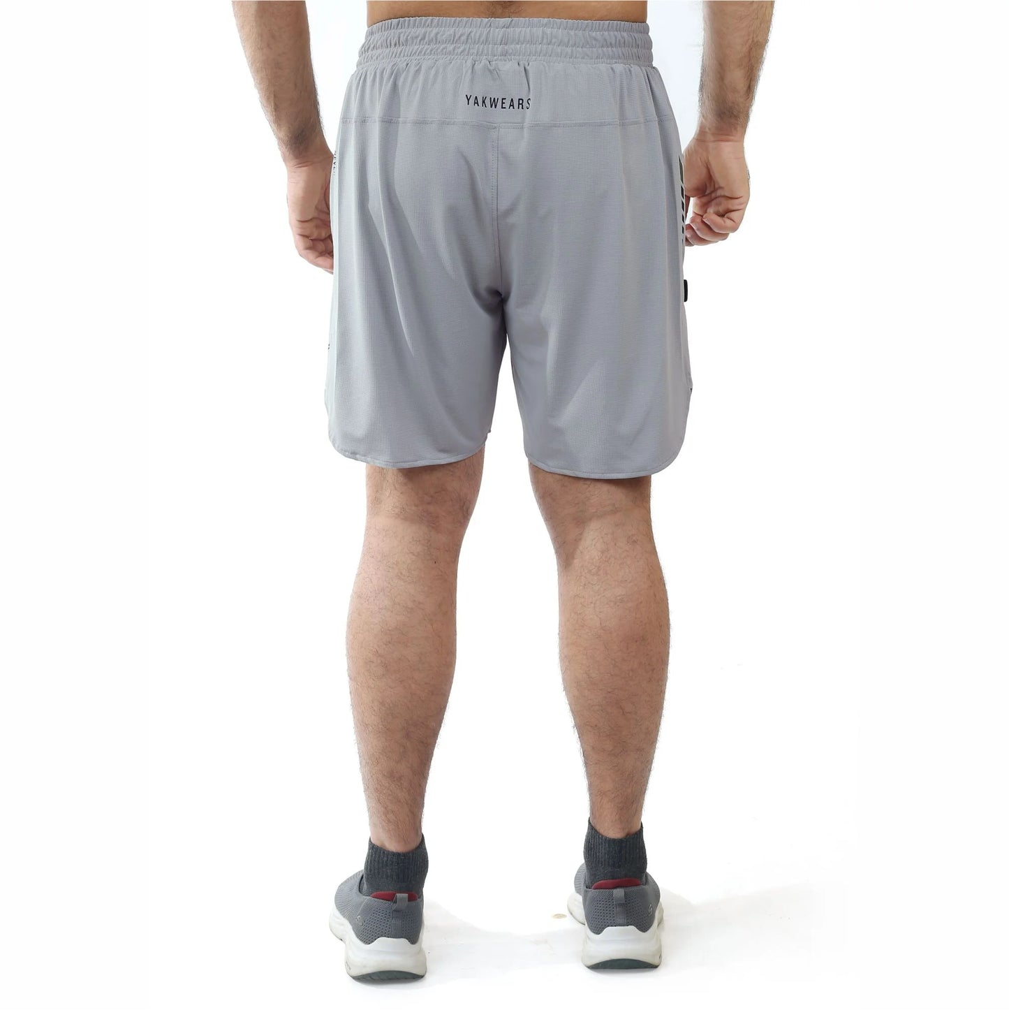 Luxora Dot Mesh Shorts - Silver Grey