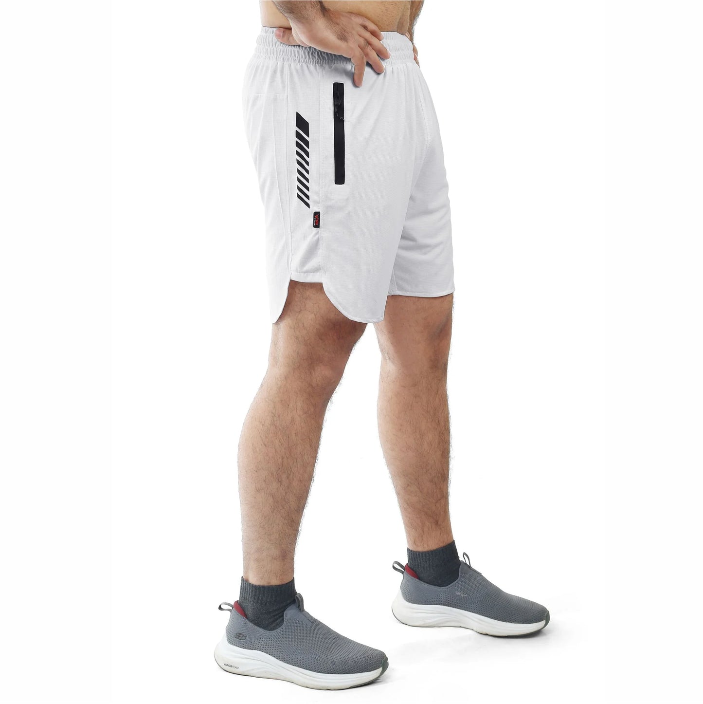 Luxora Dot Mesh Shorts - White