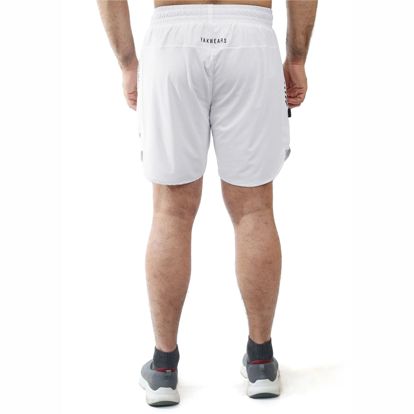 Luxora Dot Mesh Shorts - White