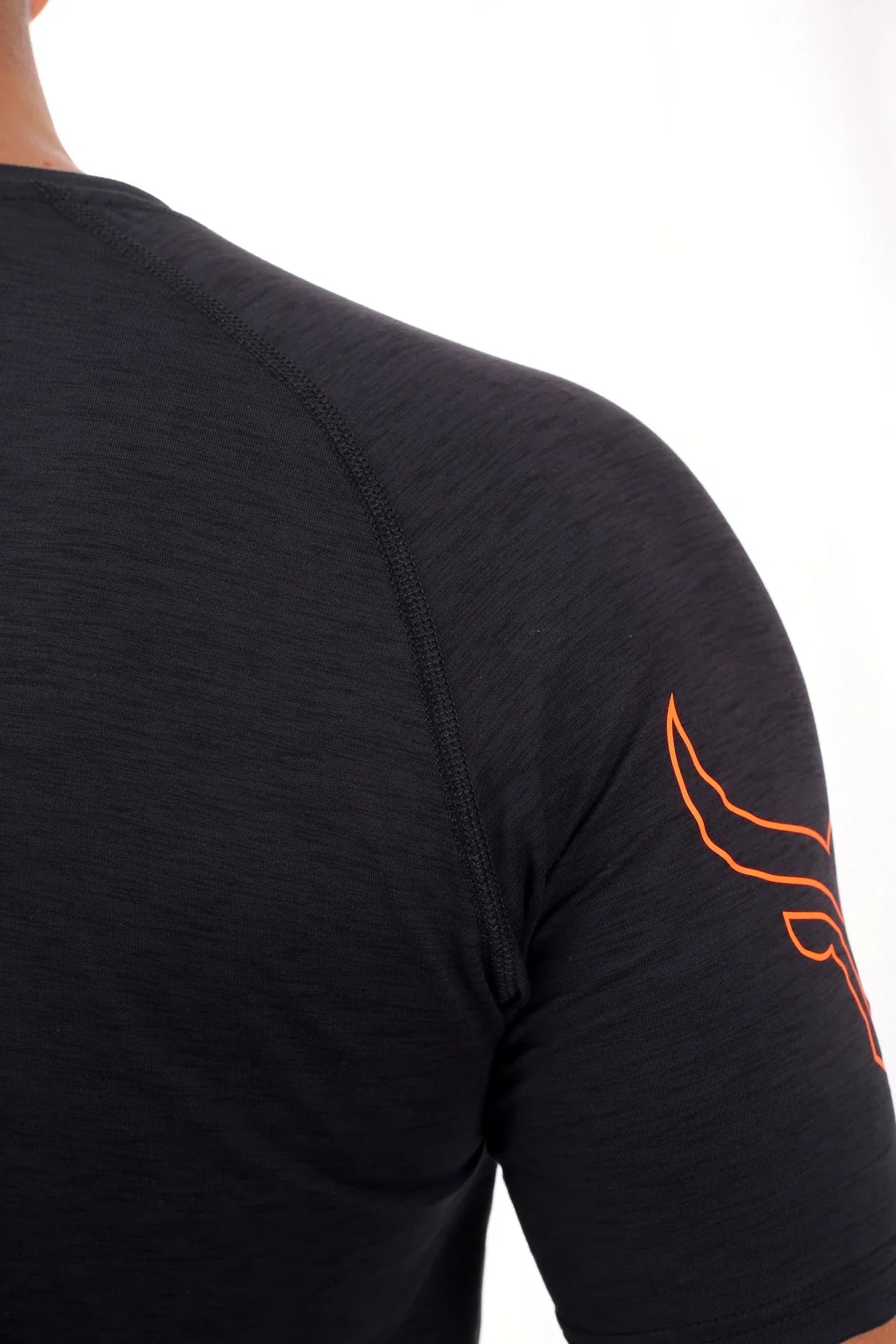 Apex Tee Black Melange