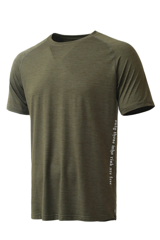 Apex Tee Olive Green Melange