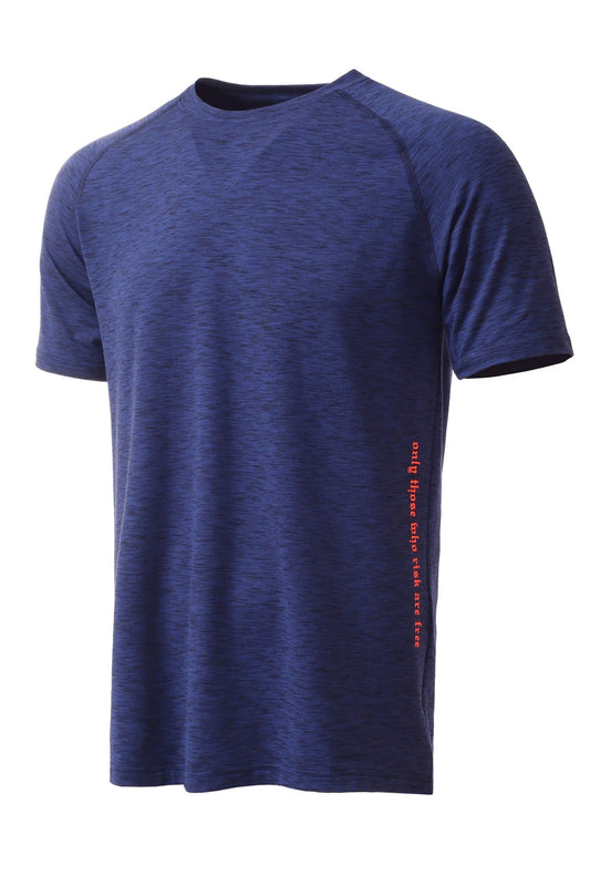 Apex Tee Solid Blue Melange