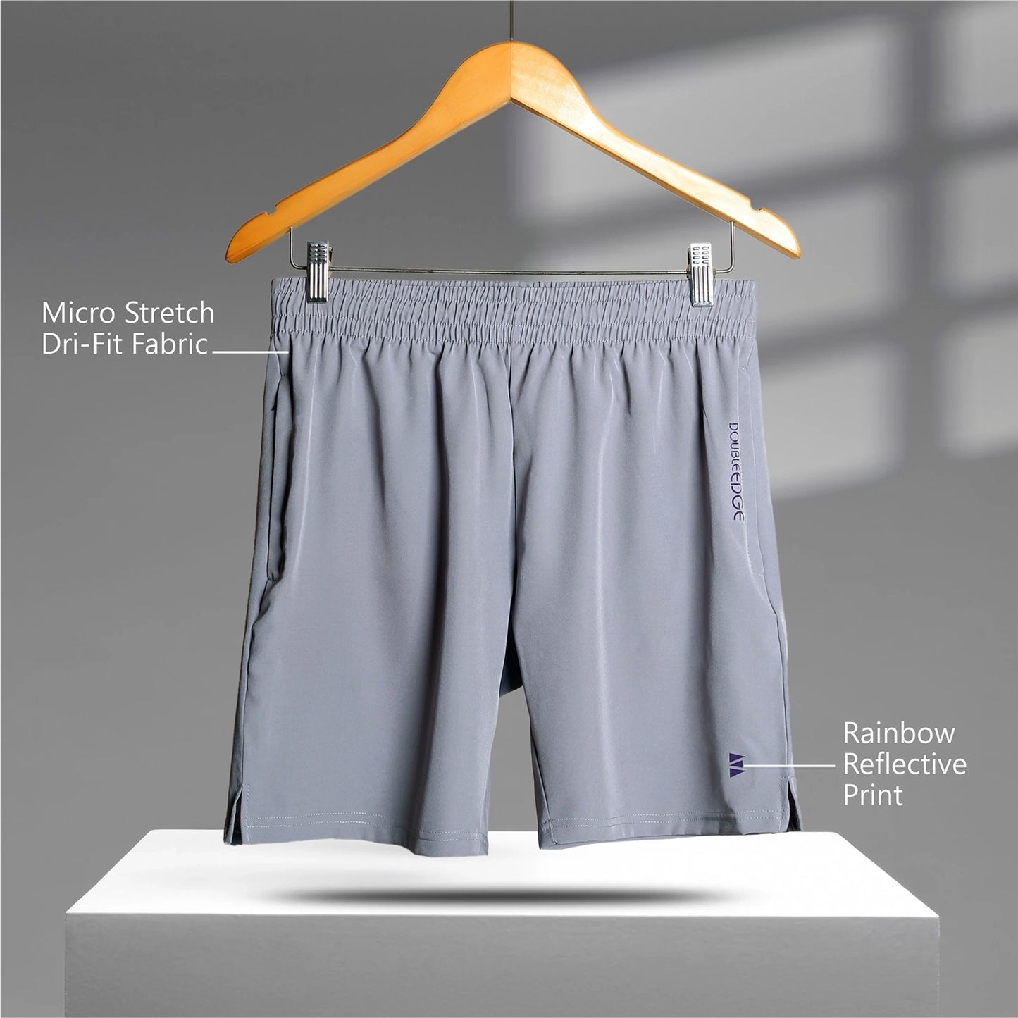 Breeze Performance Shorts - Silver Grey