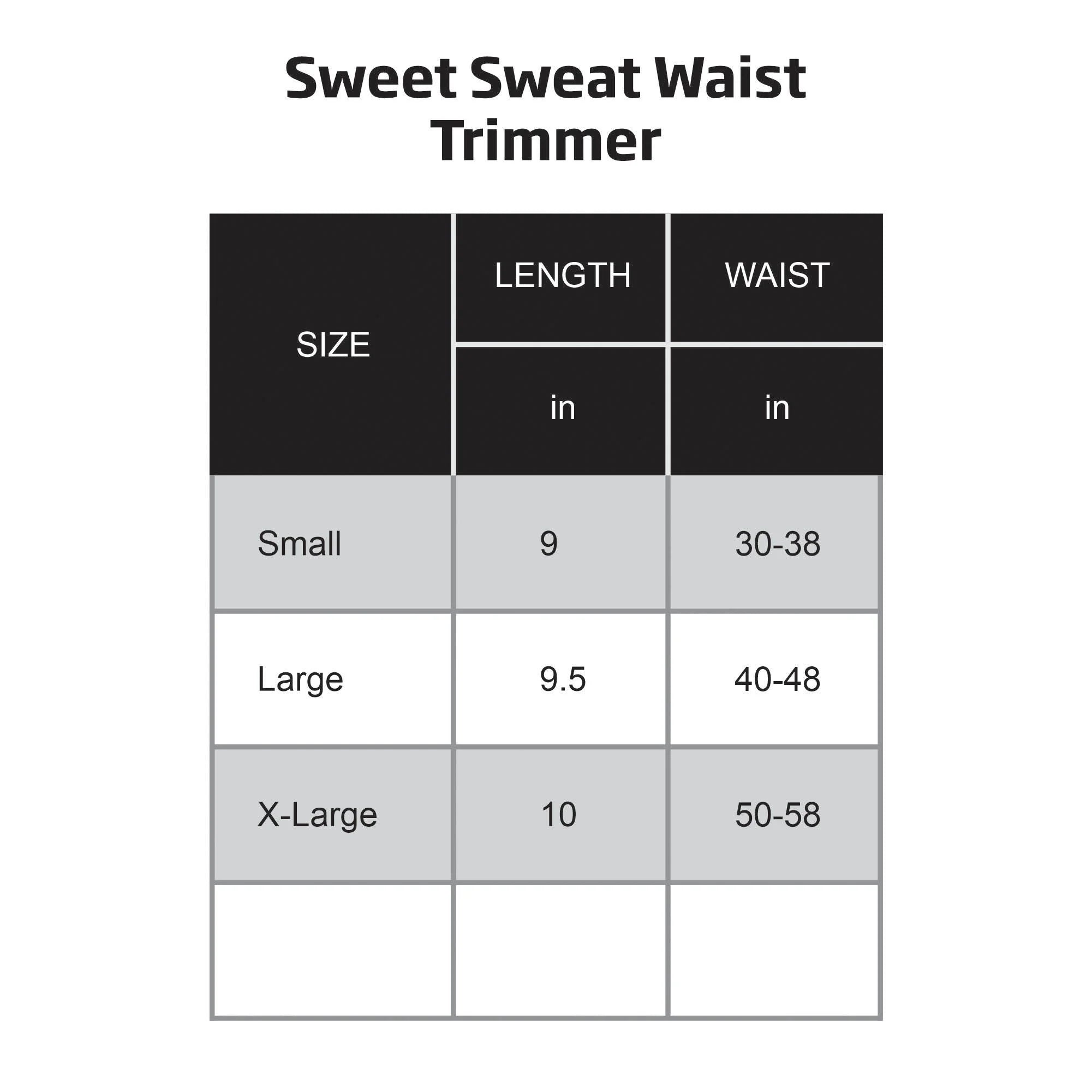 SWEET SWEAT WAIST TRIMMER SWEET SWEAT WAIST TRIMMER