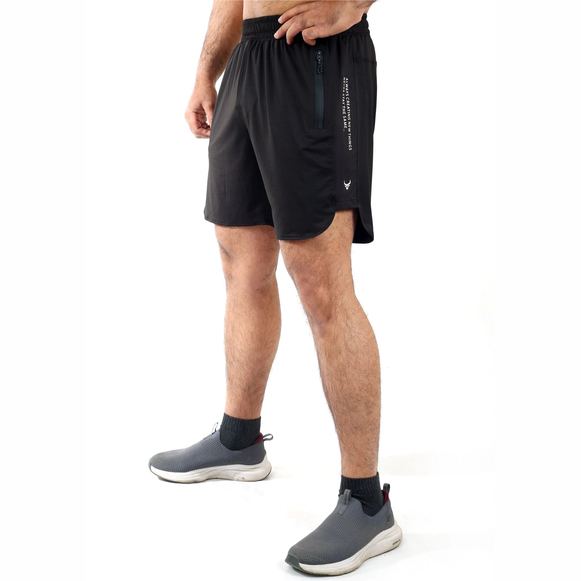 Luxora Dot Mesh Shorts - Black