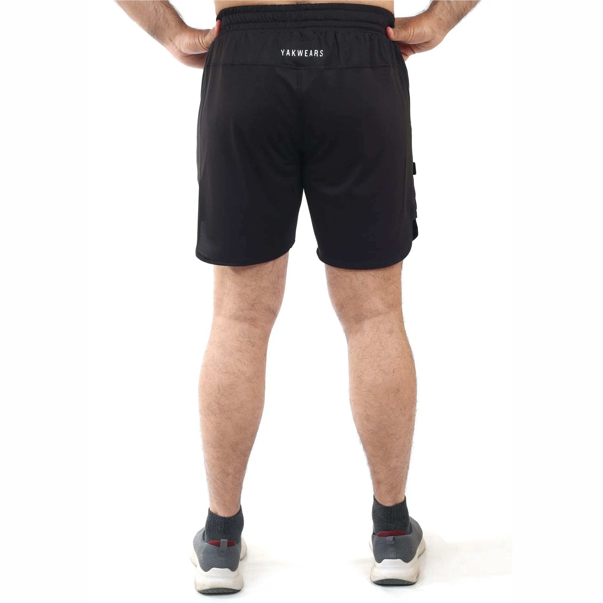 Luxora Dot Mesh Shorts - Black