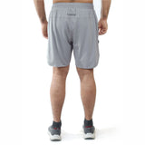 Luxora Dot Mesh Shorts - Silver Grey
