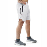 Luxora Dot Mesh Shorts - White