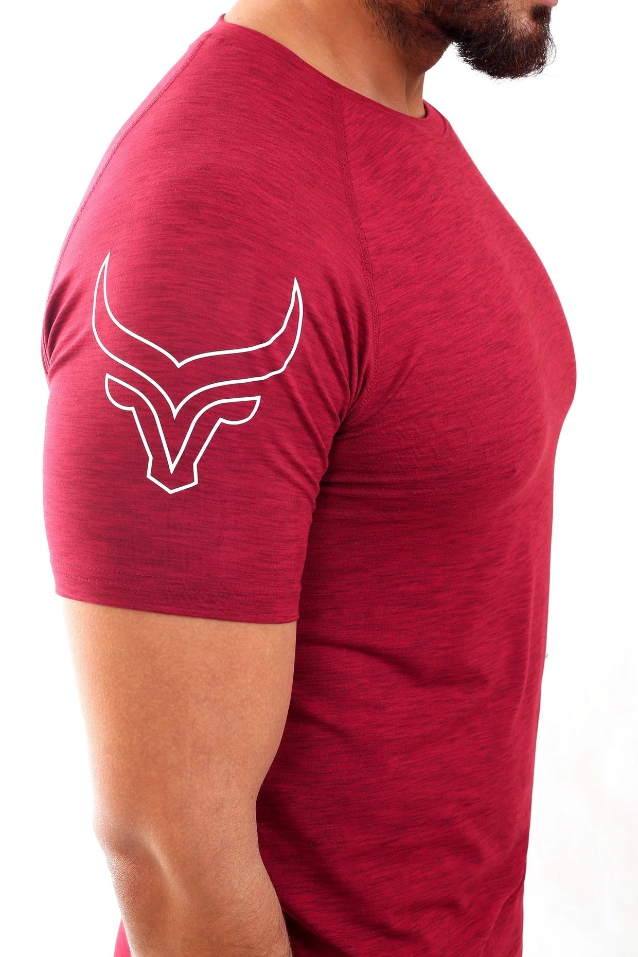 Apex Tee Maroon Melange