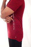 Apex Tee Maroon Melange