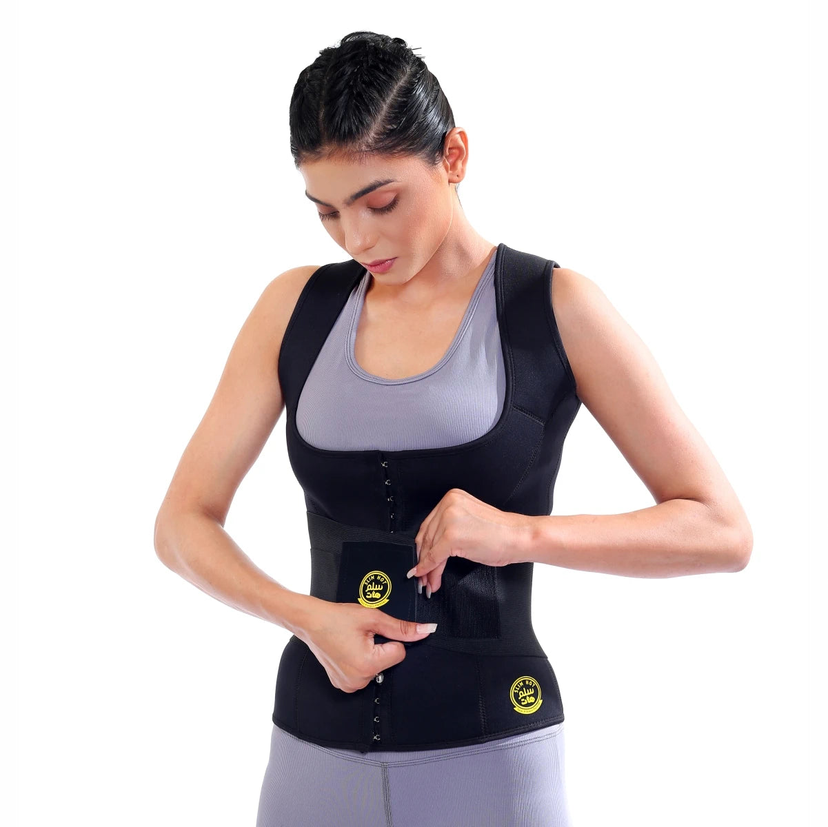 Weighted Vest Woman Neoprene Sweat Belt Waist Trainer Workout