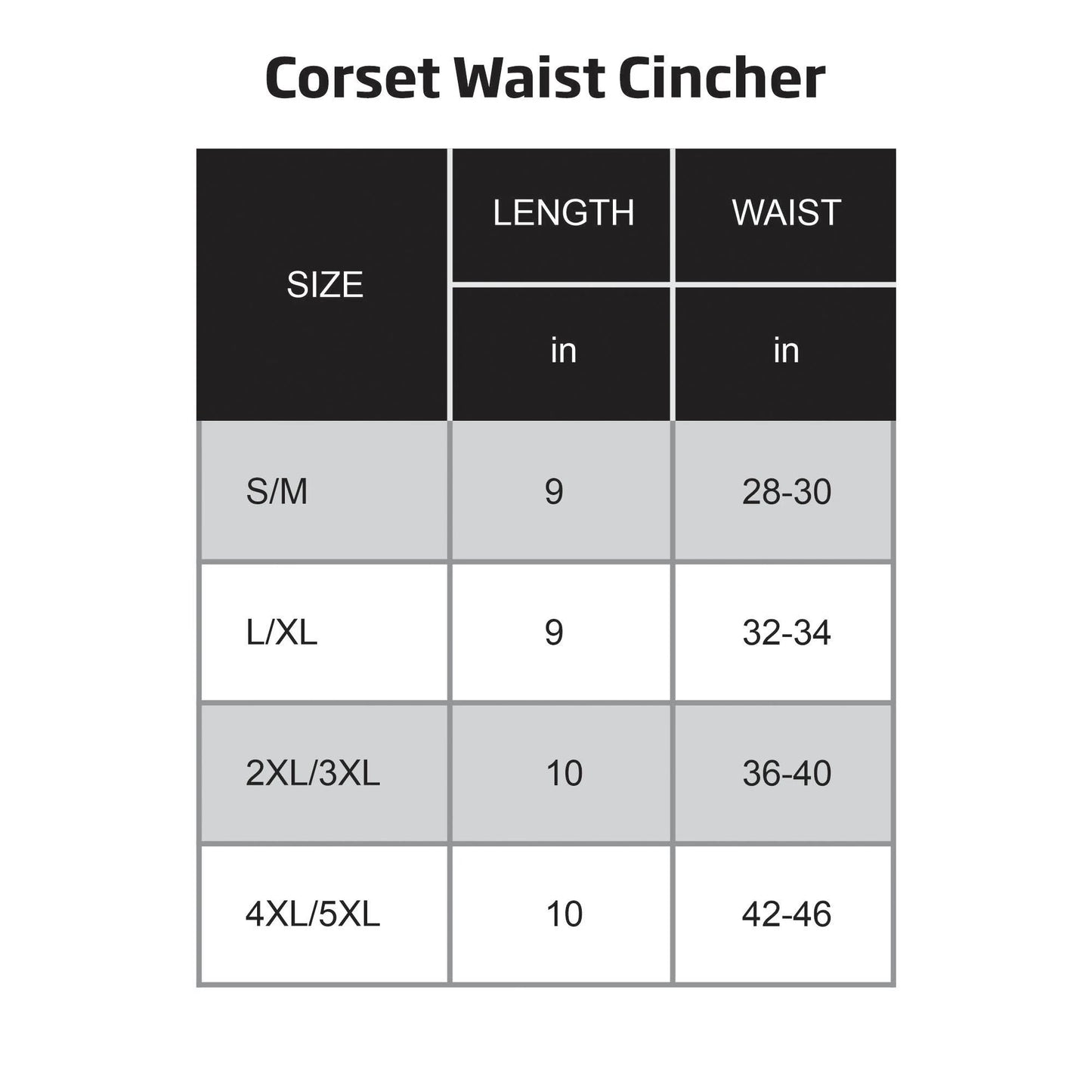 CORSET WAIST TRAINER FOR MEN WITH STEEL BONES