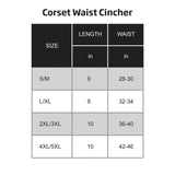 CORSET WAIST TRAINER FOR MEN WITH STEEL BONES