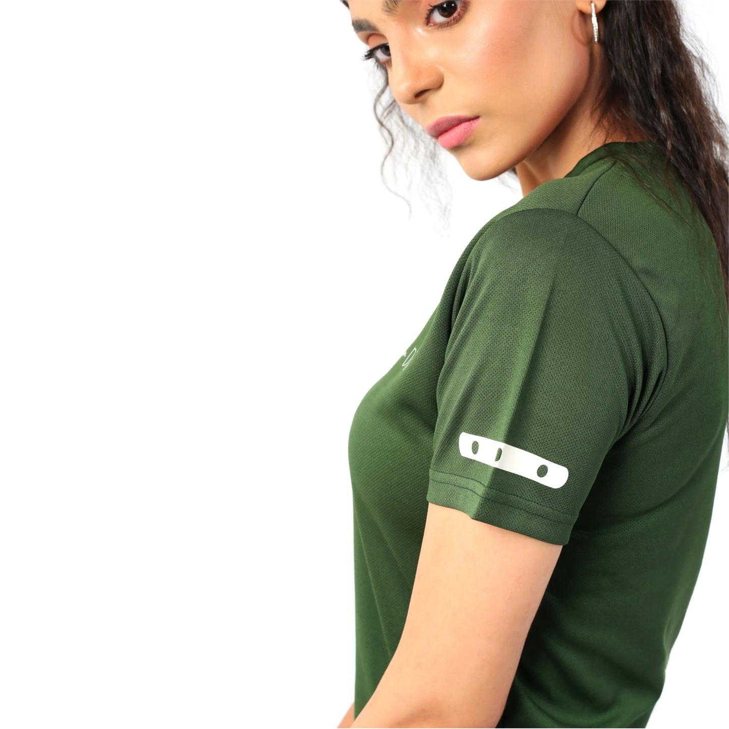 MICRO MESH TEE - GREEN