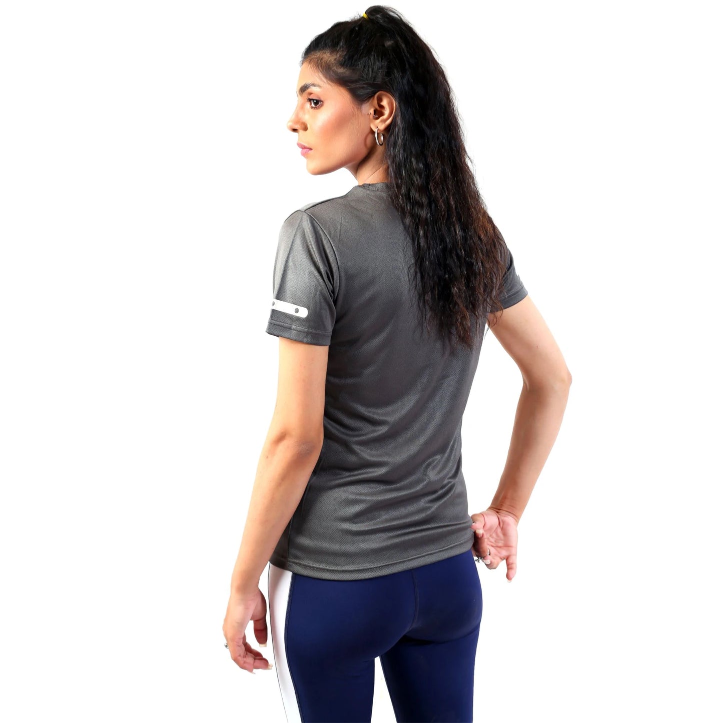 MICRO MESH TEE - GREY