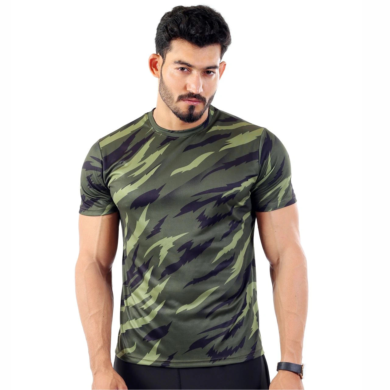 POWER GRAFIX TEE - OLIVE-01