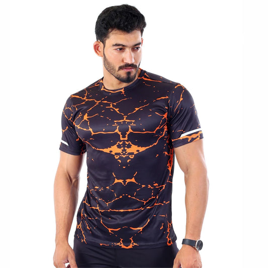 POWER GRAFIX TEE - ORANGE MARBLE-01