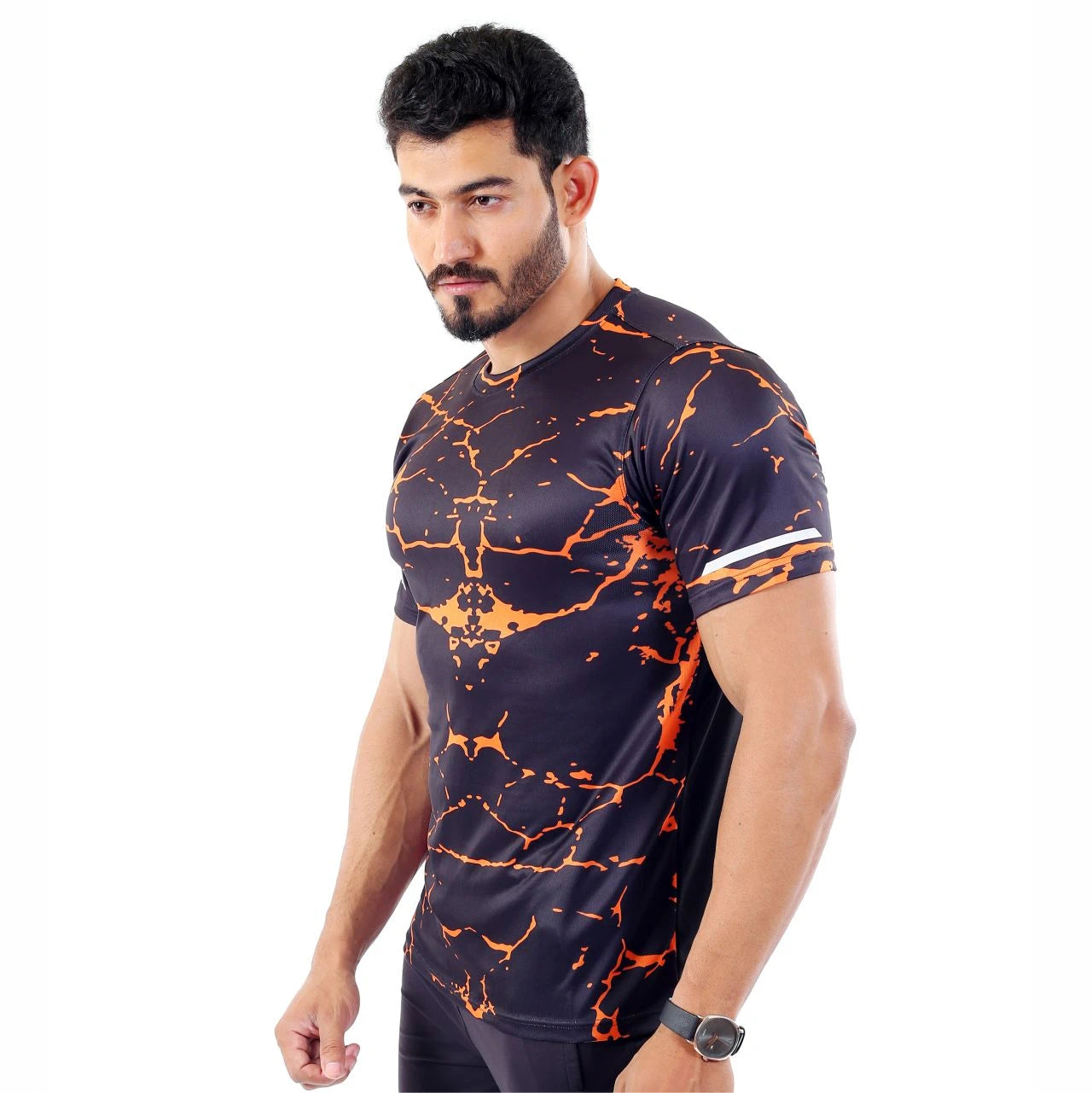 POWER GRAFIX TEE - ORANGE MARBLE-03