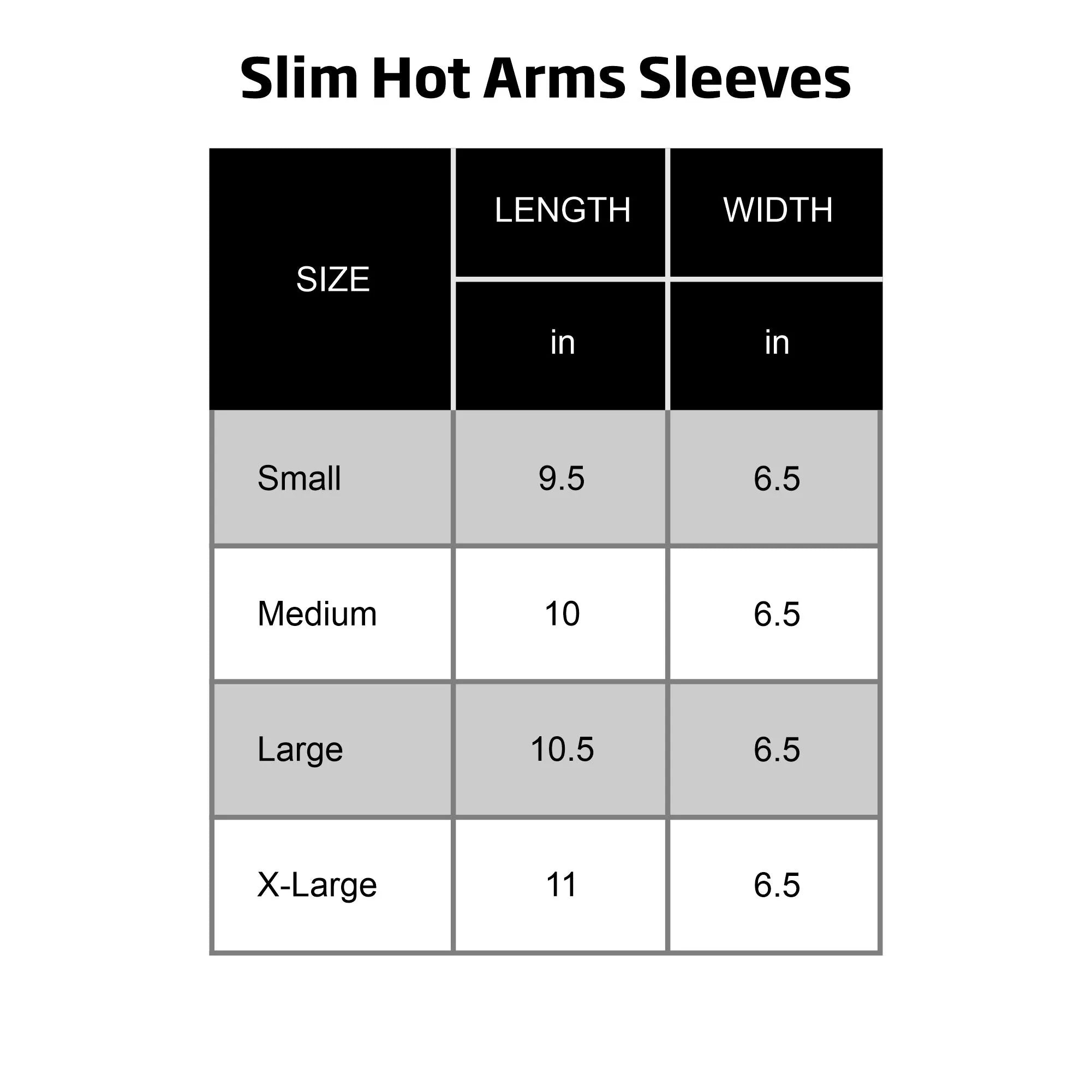 SLIM HOT ARM SLEEVES