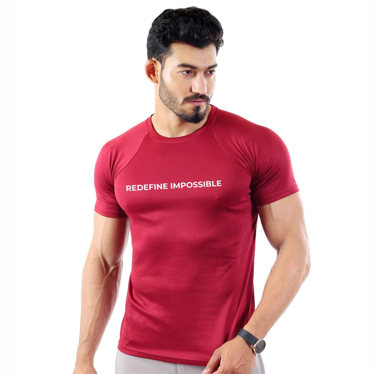 TECH TEE - MAROON-01