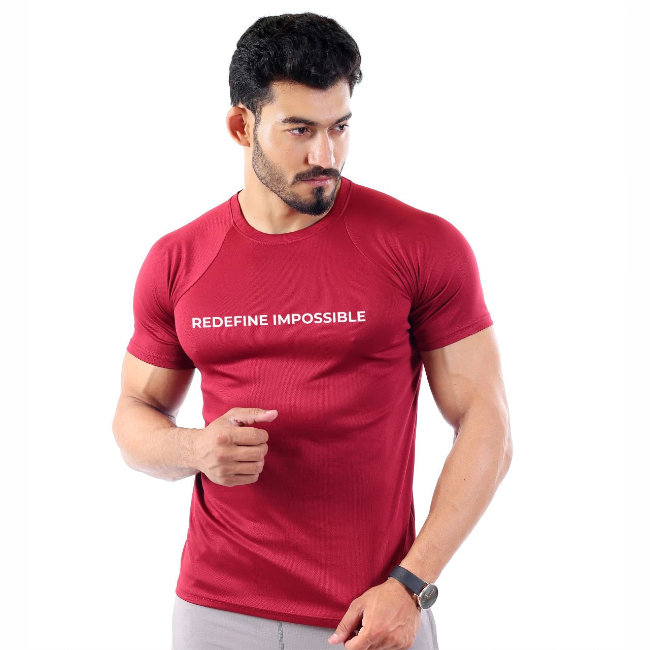 TECH TEE - MAROON-03