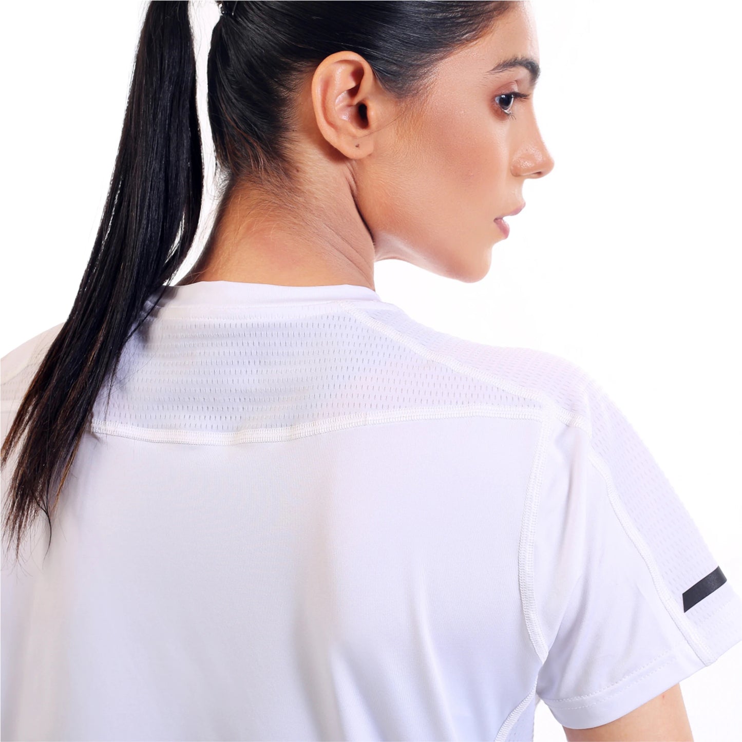 TLF DRI FIT MESH TEE - WHITE