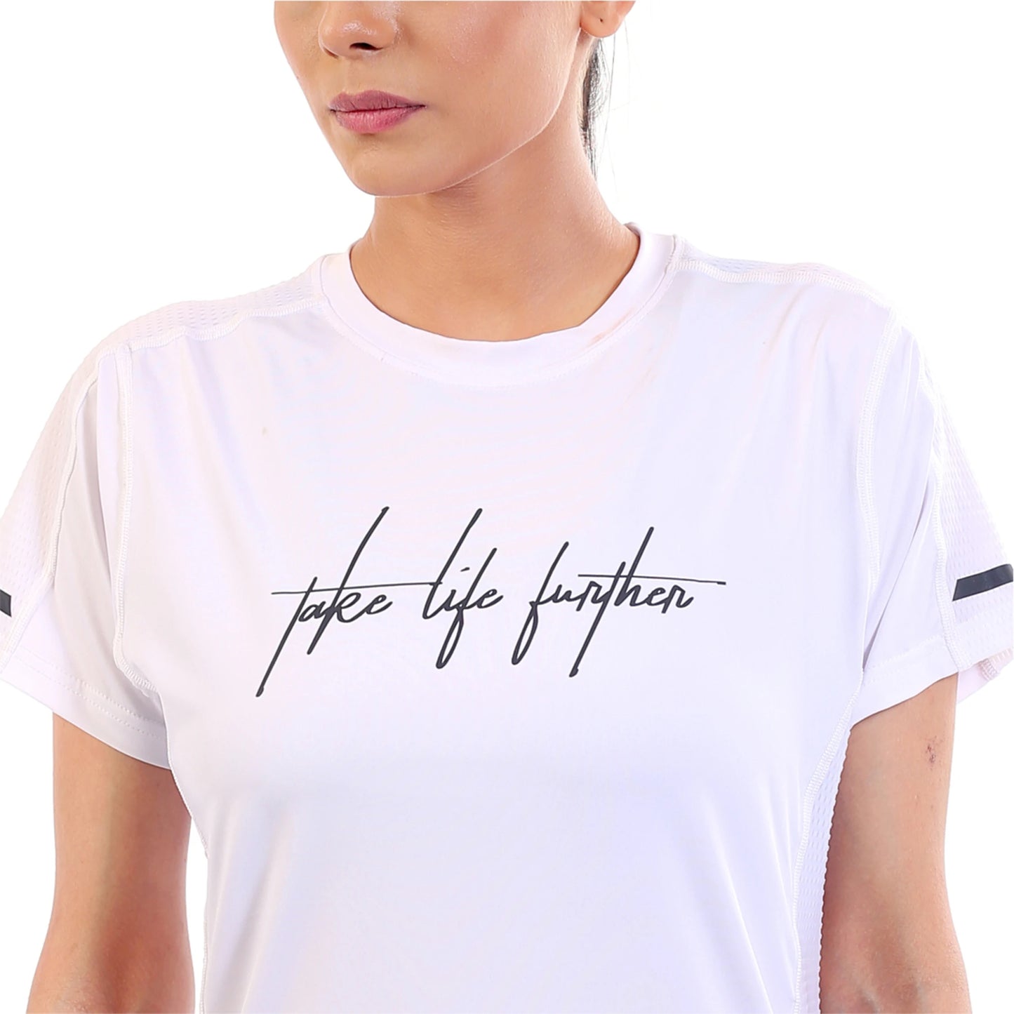 TLF DRI FIT MESH TEE - WHITE