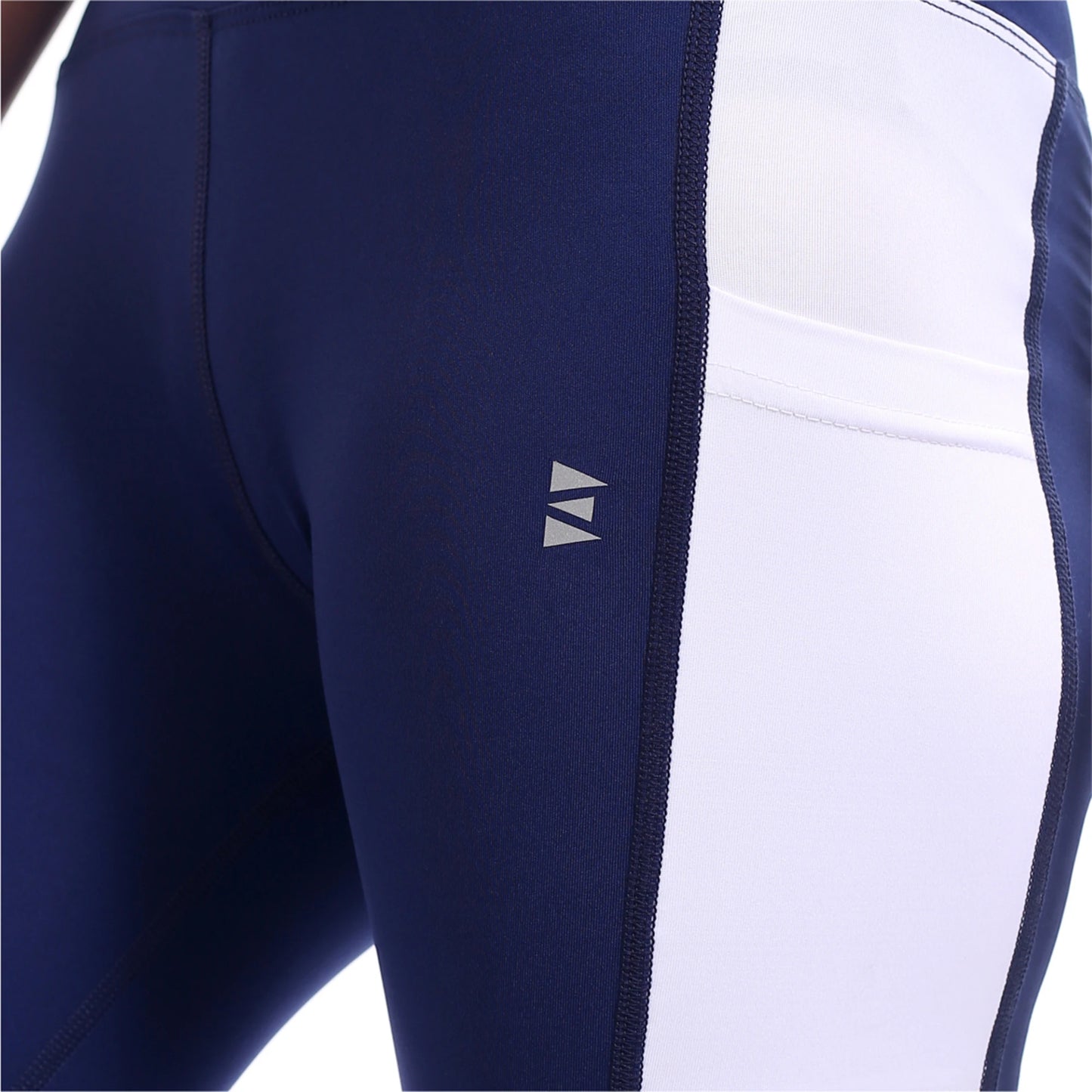 X STYLE DRI FIT LEGGEINGS -NAVY/WHITE